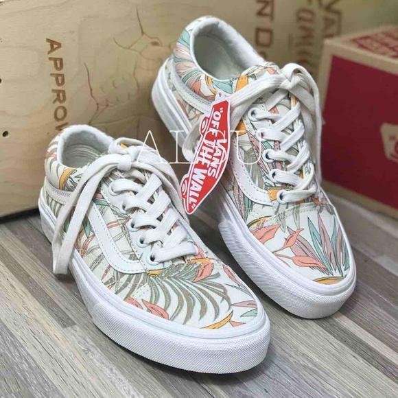 vans old skool floral print